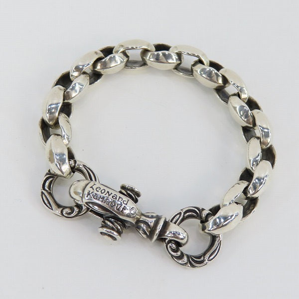 実際に弊社で買取させて頂いたLEONARD KAMHOUT/レナードカムホート シルクリンク ブレスレット 17リンク