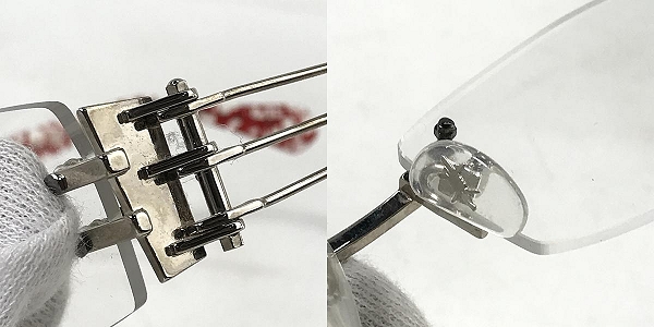 実際に弊社で買取させて頂いたLess than human/レスザンヒューマン TENRAI メガネフレーム アイウェア 　の画像 8枚目