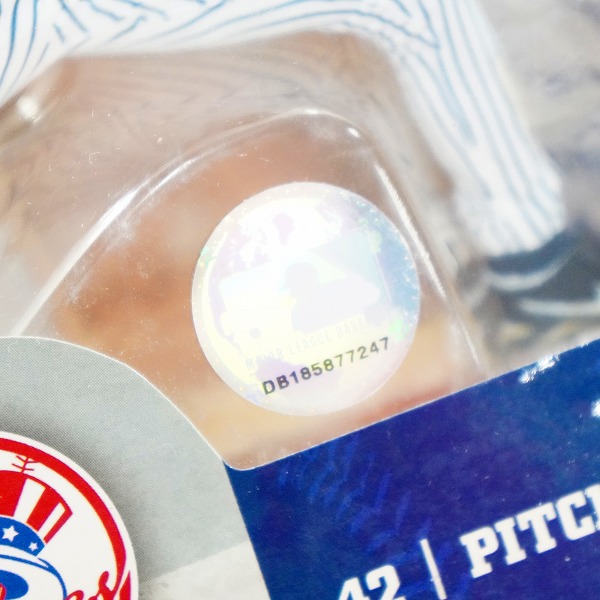 実際に弊社で買取させて頂いた【未開封】McFARLANE/マクファーレン ニューヨーク・ヤンキース #42 MARIANO RIVERA マリアノ・リベラ フィギュアの画像 4枚目