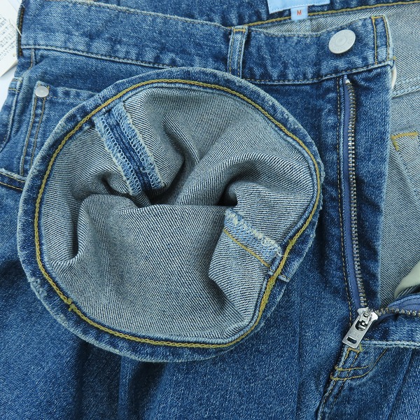 実際に弊社で買取させて頂いた【未使用】BEAMS/ビームス モンスター 5ポケット デニムパンツ/ワイドデニムパンツ 11-21-0794-791/Mの画像 2枚目