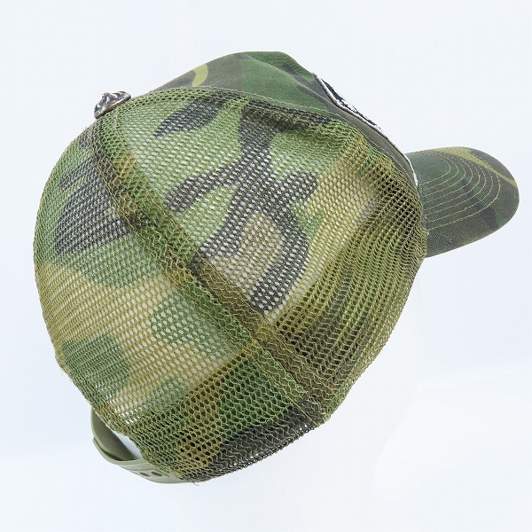 実際に弊社で買取させて頂いたCHROME HEARTS/クロムハーツ TRUCKER CAP/カモフラ/迷彩 CHクロスボタン トラッカー メッシュキャップ/4の画像 3枚目