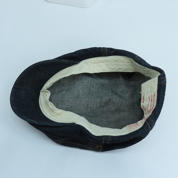 実際に弊社で買取させて頂いたEVISU/エヴィス デニムハンチング バックカモメ インディゴブルー Mの画像 4枚目