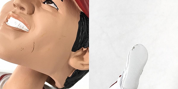 実際に弊社で買取させて頂いたFOCO PLAYER BOBBLE ボブルヘッド ロサンゼルス・エンゼルス ＃17 大谷翔平 二刀流 Spinning Base 首振り フィギュアの画像 8枚目
