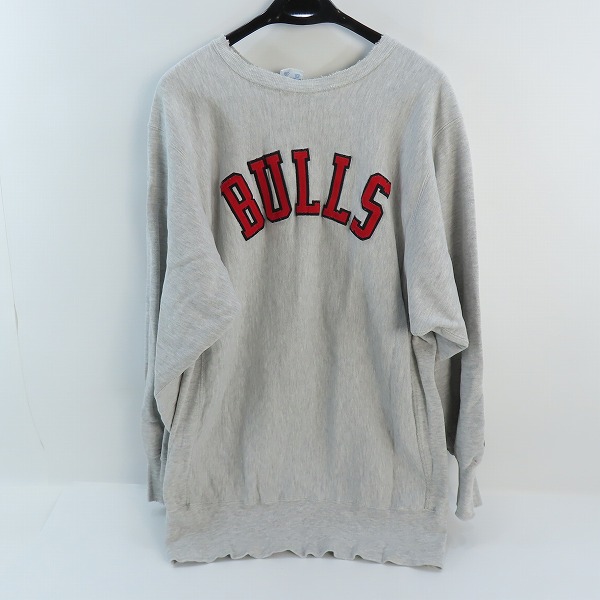 実際に弊社で買取させて頂いたChampion/チャンピオン REVERSE WEAVE/リバースウィーブ NBA CHICAGO BULLS/シカゴ ブルズ クルーネック スウェット/XXL