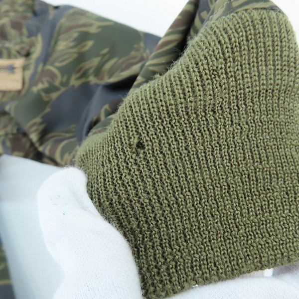 実際に弊社で買取させて頂いたHYSTERIC GLAMOUR/ヒステリックグラマー 14SS MA-1フライトジャケット バックロゴ 迷彩/カモ 0241AB06/Lの画像 5枚目