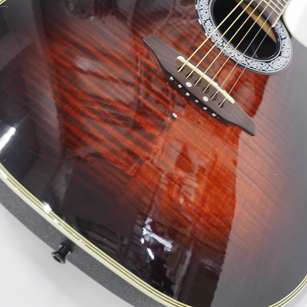 実際に弊社で買取させて頂いた★K.GARAGE/Kガレージ  EA-400 BRB エレアコ/アコースティックギター/アコギ ソフトケース付の画像 6枚目