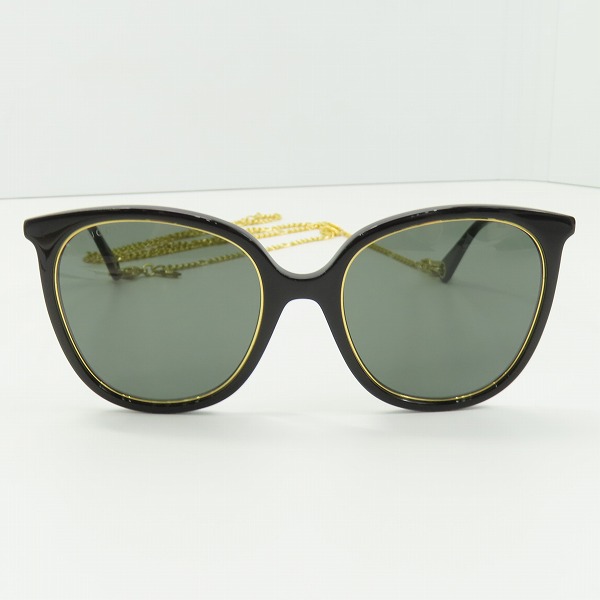 実際に弊社で買取させて頂いたGUCCI/グッチ チェーン付きサングラス/アイウェア GG1076S 001