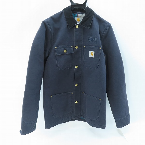 実際に弊社で買取させて頂いたSTUSSY×Carhartt/ステューシー×カーハート WIP Chore Coat チョアコート ダック地 カバーオール/S