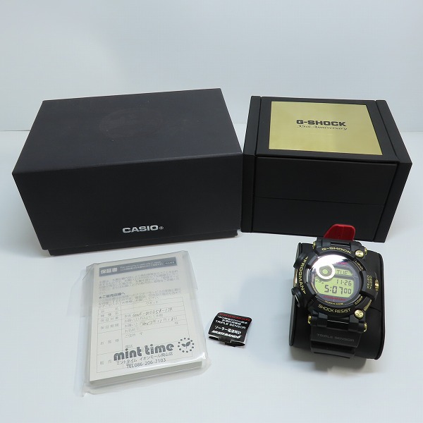 実際に弊社で買取させて頂いたG-SHOCK/Gショック FROGMAN/フロッグマン 35th Anniversary ゴールドトルネード GWF-D1035B-1JRの画像 7枚目