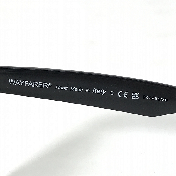 実際に弊社で買取させて頂いたRayBan/レイバン WAYFARER サングラス 偏光レンズ RB 2140-F 901/58の画像 5枚目