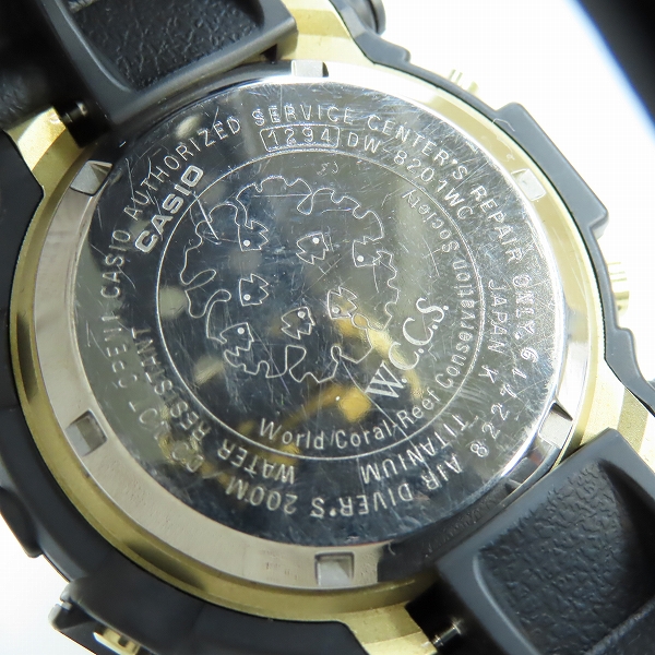 実際に弊社で買取させて頂いた【カスタム】G-SHOCK/G-ショック FROGMAN WCCS サンゴ礁 トリプルマンタ ブラック DW-8201WCの画像 3枚目