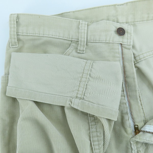 実際に弊社で買取させて頂いたLevis/リーバイス 80s ヴィンテージ 519 刻印536 白タブ コーデュロイパンツ/W34L32の画像 2枚目