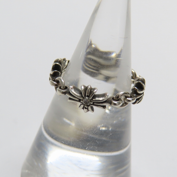 実際に弊社で買取させて頂いたCHROME HEARTS/クロムハーツ タイニーE CHプラス リング w/パヴェダイヤ 8号