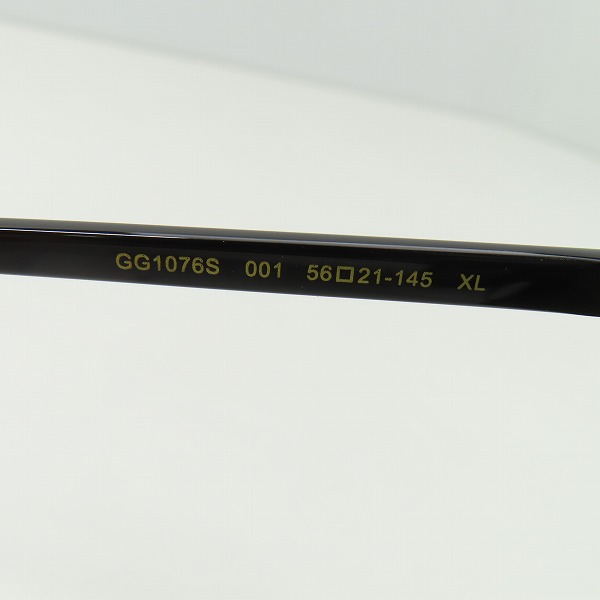 実際に弊社で買取させて頂いたGUCCI/グッチ チェーン付きサングラス/アイウェア GG1076S 001の画像 5枚目