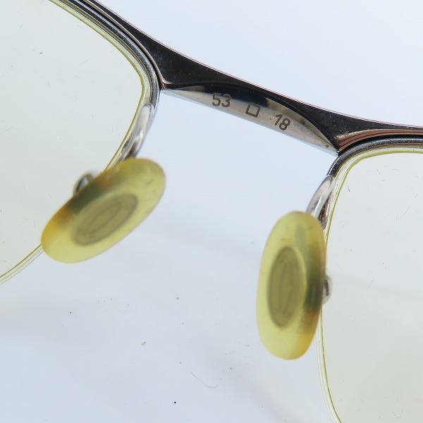 実際に弊社で買取させて頂いたCartier/カルティエ  度入り眼鏡/メガネフレーム/アイウェア チタン A75258の画像 3枚目
