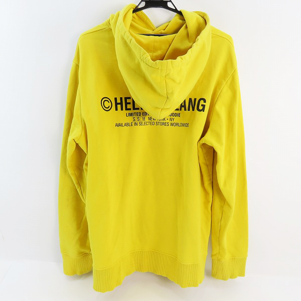 実際に弊社で買取させて頂いたHELMUT LANG/ヘルムートラング 18AW TAXIロゴ プルオーバーパーカー/XLの画像 1枚目