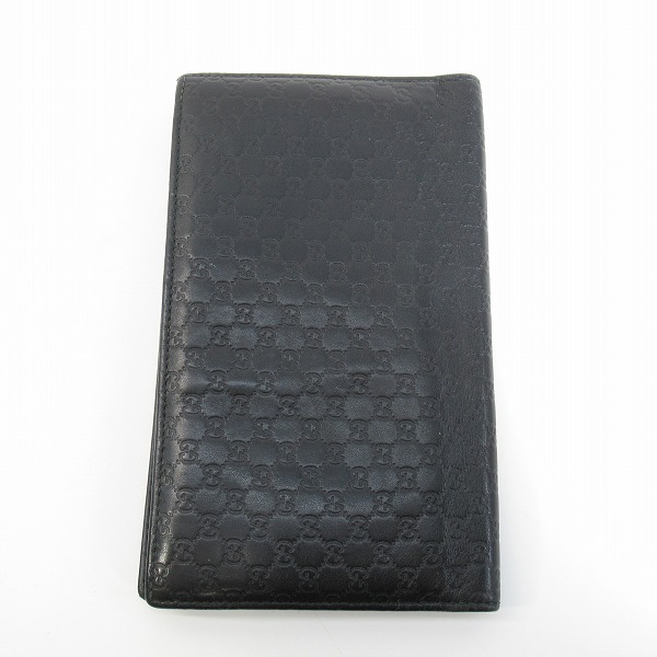 実際に弊社で買取させて頂いたGUCCI/グッチ グッチシマ 長財布 ブラック 32210-534041の画像 1枚目