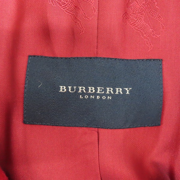 実際に弊社で買取させて頂いたBURBERRY LONDON/バーバリーロンドン 裏地ホース総柄 ロングコート/40の画像 2枚目