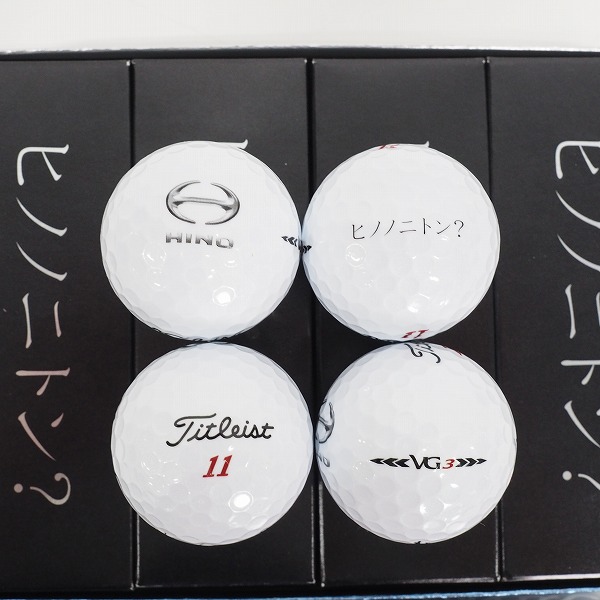 実際に弊社で買取させて頂いた【未使用/オウンネーム】Titleist/タイトリスト VG3 ＃1ball in golf ゴルフボール ホワイト 2ダースの画像 2枚目