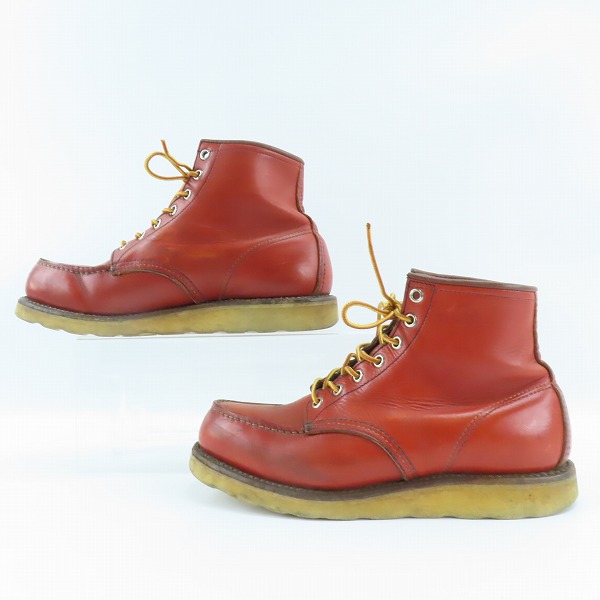 実際に弊社で買取させて頂いたRED WING/レッドウィング 半円犬タグ アイリュッシュセッターブーツ 875/7Eの画像 3枚目