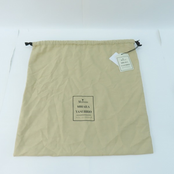 実際に弊社で買取させて頂いたMaison MIHARA YASUHIRO/メゾンミハラヤスヒロ T LEX BAG ティーレックス レザー ショルダーバッグ A11BG704の画像 8枚目