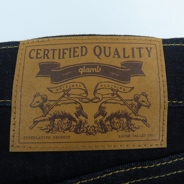実際に弊社で買取させて頂いたglamb/グラム CERTIFIED QUALITY インディゴ スキニーデニムパンツ/Mの画像 3枚目