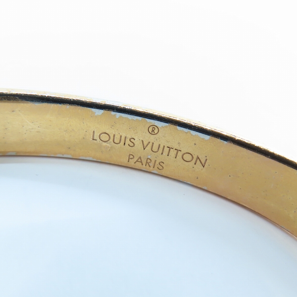 実際に弊社で買取させて頂いたLOUIS VUITTON/ルイヴィトン カフ ナノグラム ブレスレット M00253の画像 6枚目