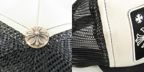 実際に弊社で買取させて頂いたCHROME HEARTS/クロムハーツ CHクロスボタン トラッカーキャップの画像 9枚目