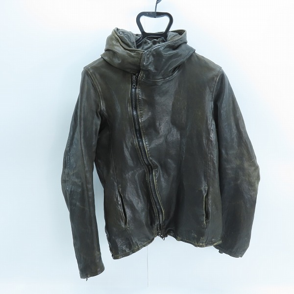 実際に弊社で買取させて頂いたBACKLASH/バックラッシュ ジャパンホース製品染め フードパーカー 1367-05/2