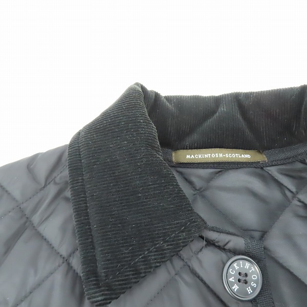 実際に弊社で買取させて頂いたMACKINTOSH/マッキントッシュ キルティングジャケット MACJ-141-O/38の画像 7枚目