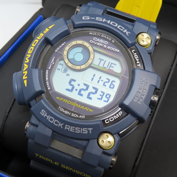 実際に弊社で買取させて頂いたG-SHOCK/Gショック MASTER OF G FROGMAN/マスターオブG フロッグマン マスターインネイビーブルー GWF-D1000NV-2JF