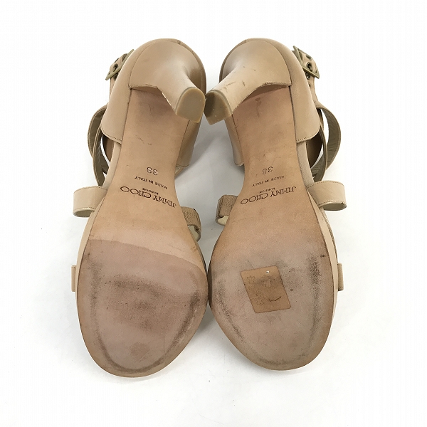 実際に弊社で買取させて頂いたJIMMY CHOO/ジミーチュウ  アンクルストラップ サンダル ハイヒール/ピンヒール/38の画像 2枚目
