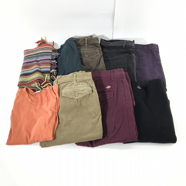 実際に弊社で買取させて頂いた【おまとめ】エッセンシャル＋S/デプト/ディッキーズ 他 パンツ/カットソー/マフラー 等
