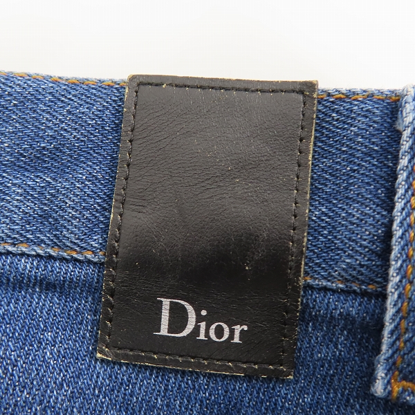 実際に弊社で買取させて頂いた【JPタグ】DIOR HOMME/ディオールオム ATELIERロゴ インディゴデニムパンツ 863DS06K0573/30 の画像 2枚目