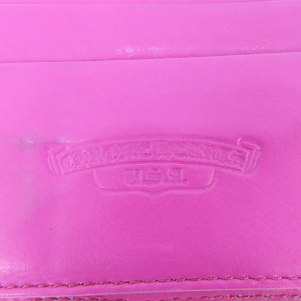 実際に弊社で買取させて頂いたCHROME HEARTS/クロムハーツ WAVE/ウェーブ ウォレット BSフレアボタンの画像 5枚目