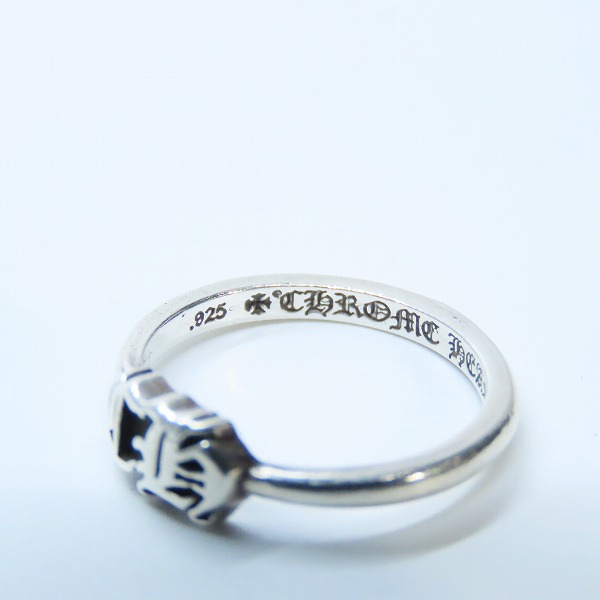 実際に弊社で買取させて頂いたCHROME HEARTS/クロムハーツ バブルガムリング ｗ/CHロゴ 5.5号の画像 6枚目