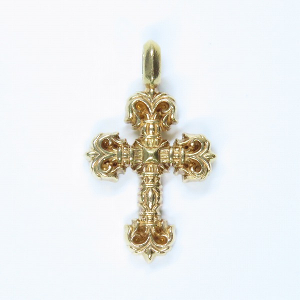 実際に弊社で買取させて頂いたCHROME HEARTS/クロムハーツ 22K CHARM FILIGREE TINY タイニー フィリグリークロス チャーム/ペンダントトップの画像 1枚目