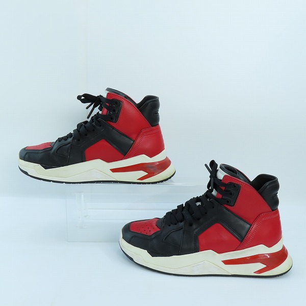実際に弊社で買取させて頂いたBalmain/バルマン B Ball High Tops Sneaker/ハイカットスニーカー 40の画像 3枚目