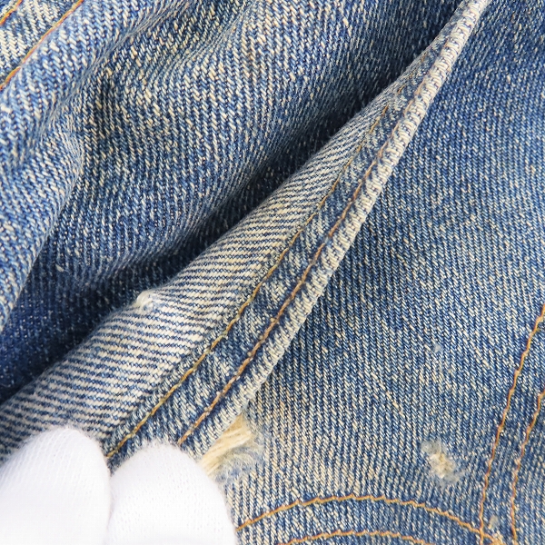 実際に弊社で買取させて頂いたLevis/リーバイス 60年代 VINTAGE/ビンテージ 502 ビッグE ボタン裏16 W31L32の画像 5枚目
