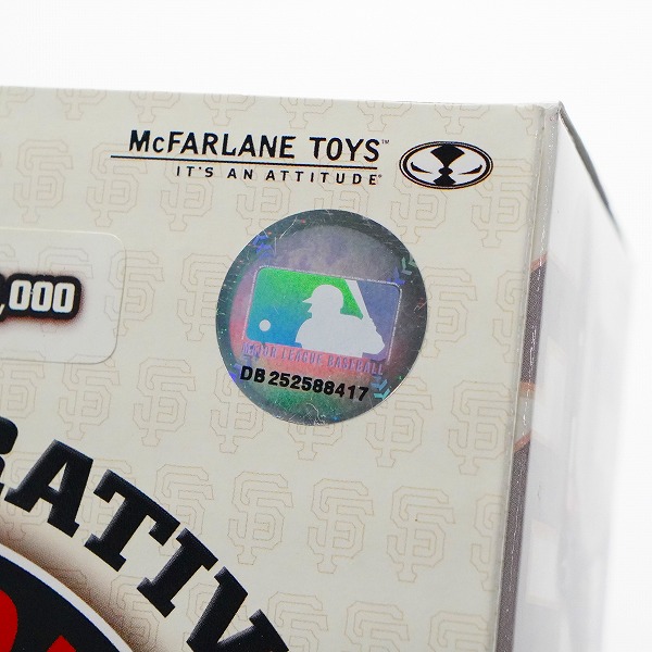 実際に弊社で買取させて頂いた(2)【未開封】McFARLANE TOYS/マクファーレントイズ ジャイアンツ BARRY BONDS 700号ホームラン記念 フィギュアの画像 5枚目
