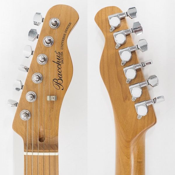 実際に弊社で買取させて頂いた★Bacchus/バッカス UNIVERSE SERIES テレキャスターType エレキギター ソフトケース付の画像 2枚目