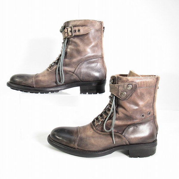 実際に弊社で買取させて頂いたalfredoBANNISTER/アルフレッドバニスター レースアップ/バックジップ ブーツ 5221005005/40の画像 3枚目