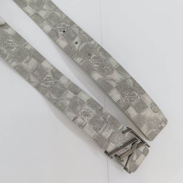 実際に弊社で買取させて頂いたLOUIS VUITTON/ルイヴィトン サンチュール･LVイニシアル PVC×レザー ベルト MP300 100/40の画像 3枚目