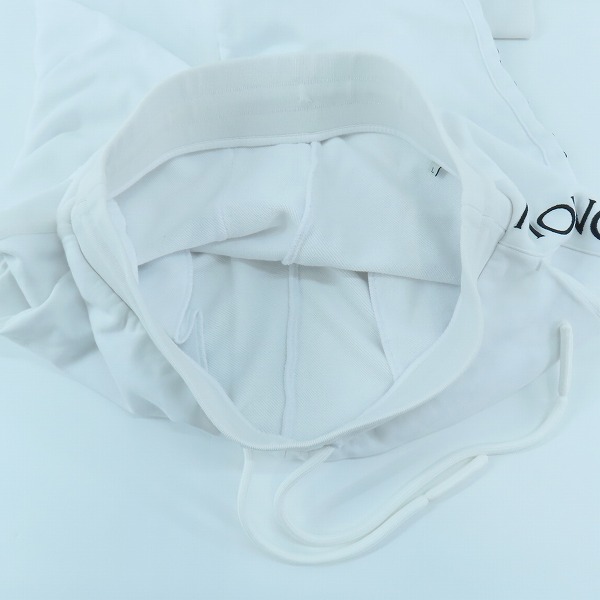 実際に弊社で買取させて頂いた【JPタグ】MONCLER/モンクレール PANTALONE サイドロゴ スウェットパンツ ホワイト F10918H71260 L の画像 7枚目