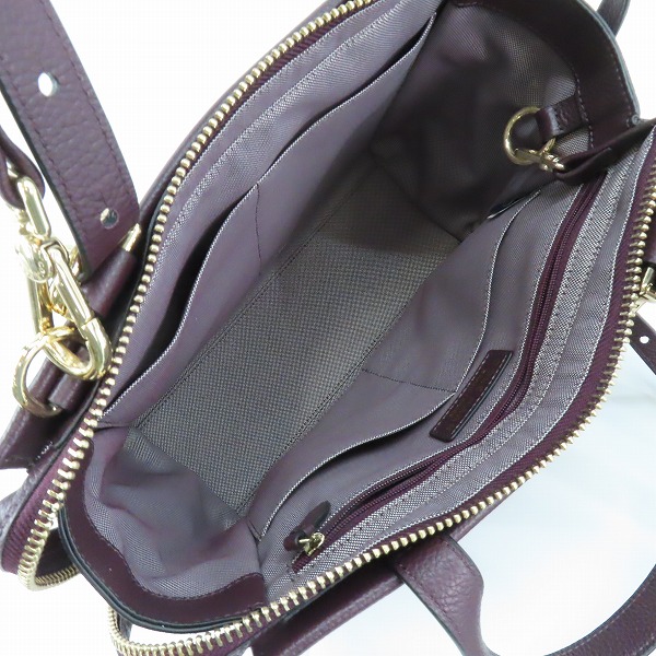 実際に弊社で買取させて頂いたCOLE HAAN/コールハーン ショルダーバッグ レザー クロコダイル型押し 切替/230709の画像 3枚目