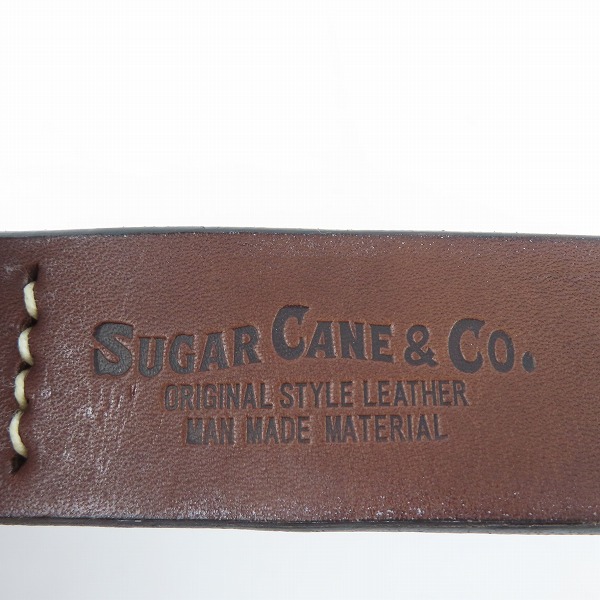 実際に弊社で買取させて頂いた【未使用】SUGAR CANE/シュガーケーン レザーベルト/SCO-2320/ブラウン/38の画像 3枚目