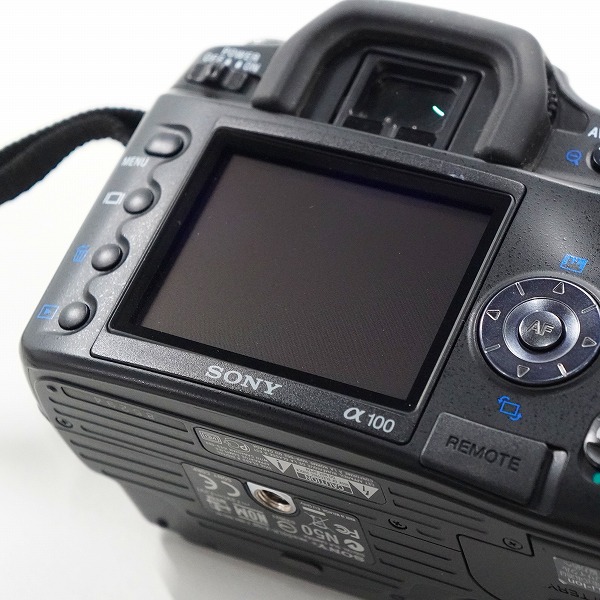 実際に弊社で買取させて頂いたSONY/ソニー DSLR-A100 α デジタル一眼レフカメラ ボディ 簡易動作確認済みの画像 5枚目
