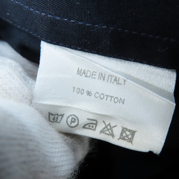 実際に弊社で買取させて頂いたGUCCI/グッチ 長袖シャツ ダークネイビー/38の画像 4枚目