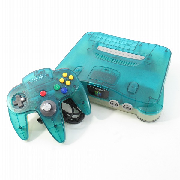 実際に弊社で買取させて頂いた任天堂 Nintendo64/ニンテンドー64 本体 NUS-001 クリアブルー【簡易動作確認済】 