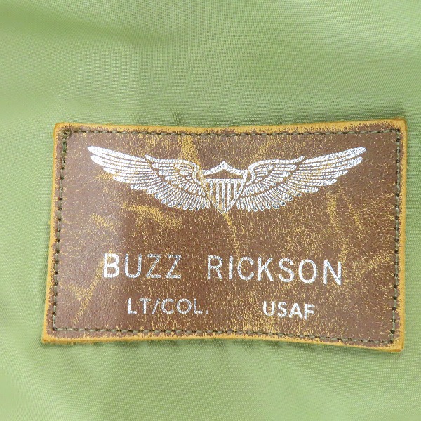 実際に弊社で買取させて頂いたBUZZ RICKSON'S/バズリクソンズ TYPE L-2A M13463/M13464 フライトジャケット 38の画像 6枚目